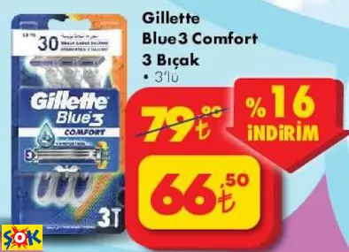 GİLLETTE BLUE3 COMFORT 3 BIÇAK